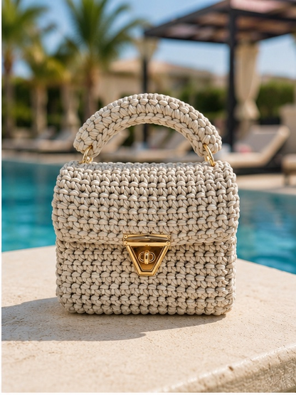 Mini Top Handle Boho Clutch Purse