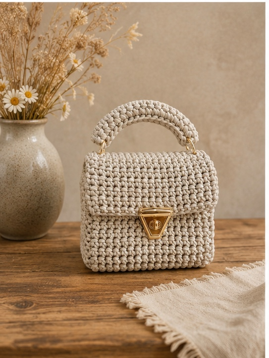 Mini Top Handle Boho Clutch Purse