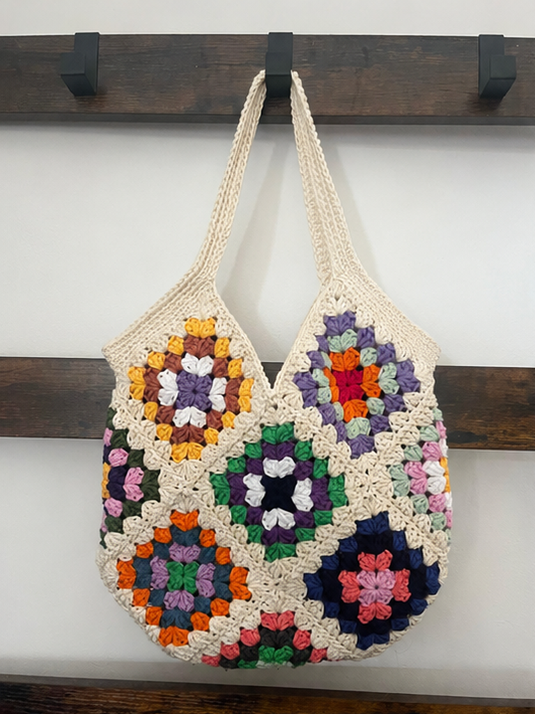 Colorful Boho Patchwork Shoulder Bag