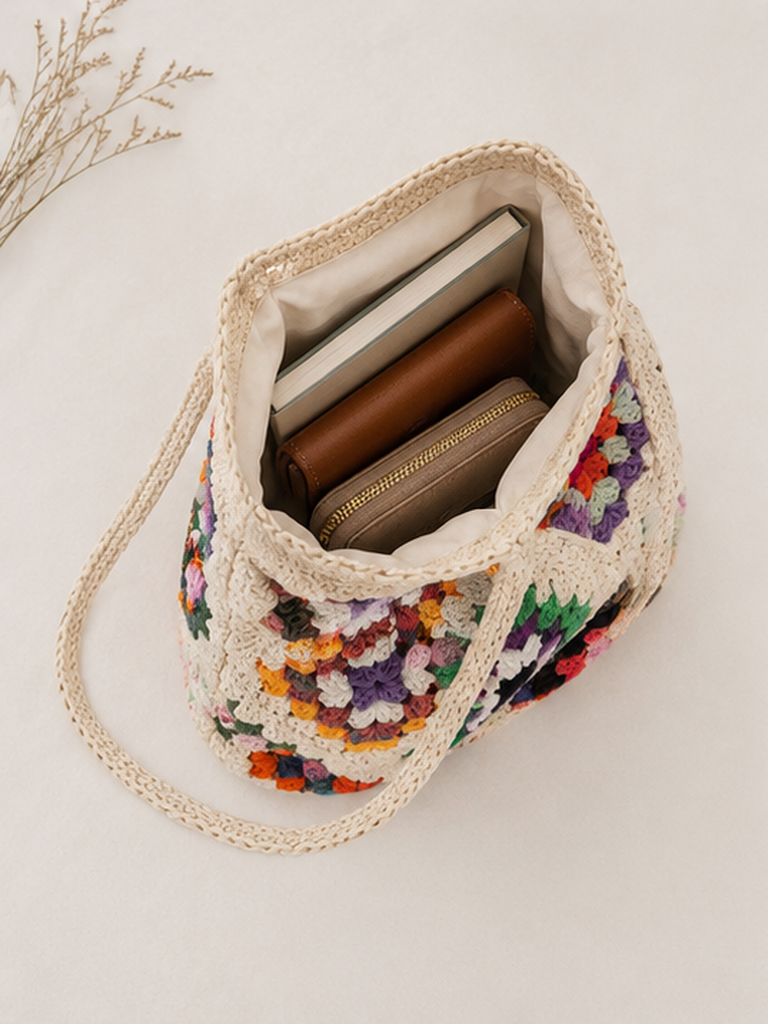 Colorful Boho Patchwork Shoulder Bag